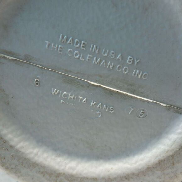 Vtg Coleman Water Jug Cooler Drink Dispenser Green White Round 1970s 1 Gallon - Picture 12 of 13